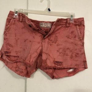 Free people distressed shorts size 10